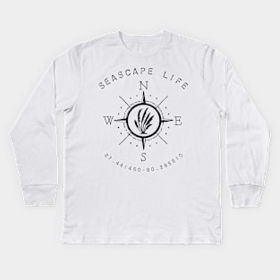 Seascape Life is the Best Life - Kids Long Sleeve T-Shirt